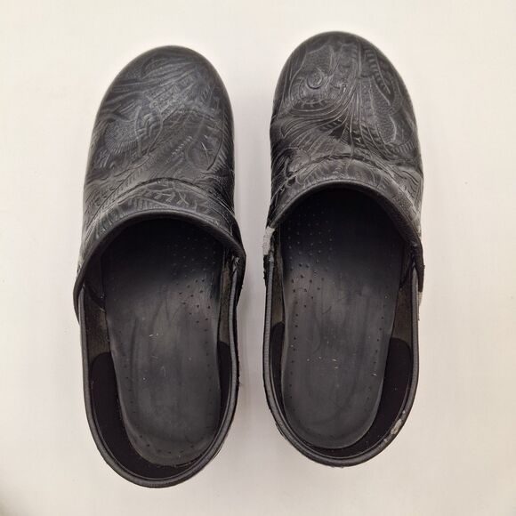 Dansco Professional Tooled Floral Clog Nursing EU-41  US 10.5 - 11 - Picture 11 of 16